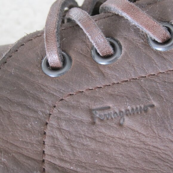 Ferragamo Men\'s Brown Leather Chukka Boots Men\'s Size 8D main image 11